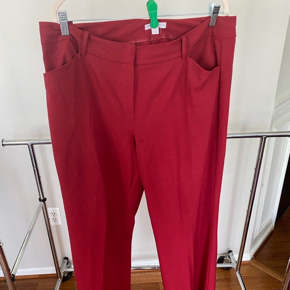 Burgundy women slacks
